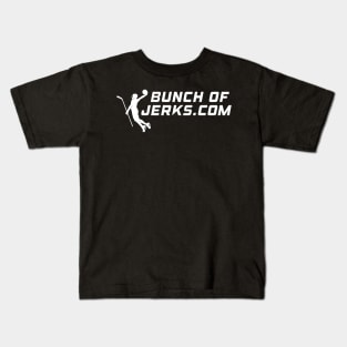 Bunch of Jerks White Logo Kids T-Shirt